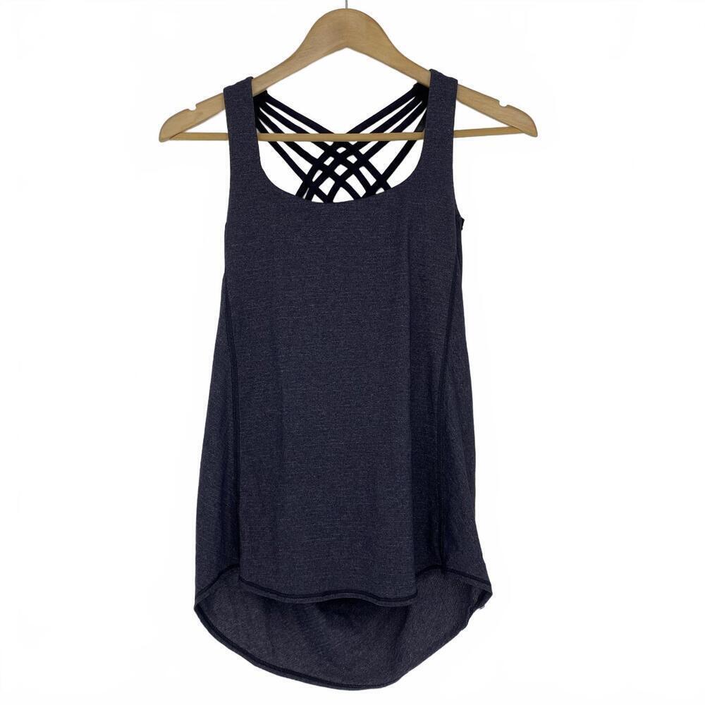 Stylish Strappy Workout Tank Top by Lululemon Sz 4